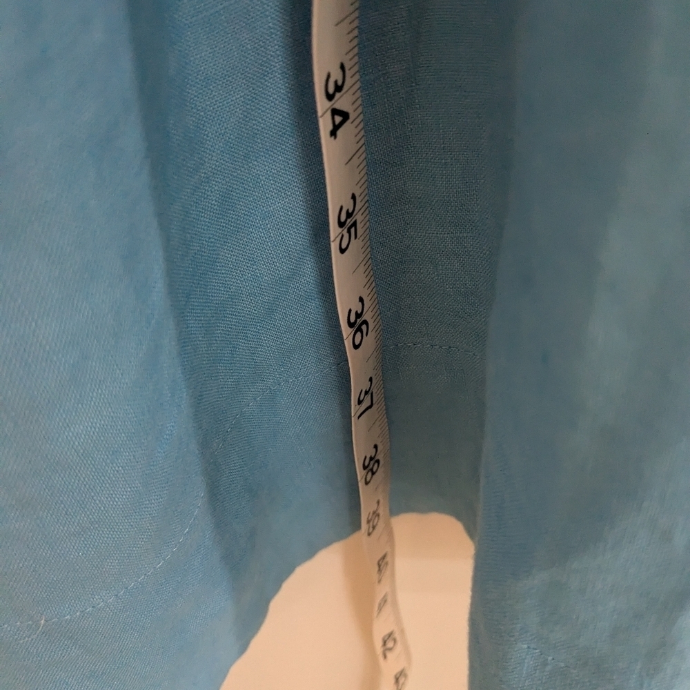 J. Jill Love Linen Blue Dress - Picture 5 of 5